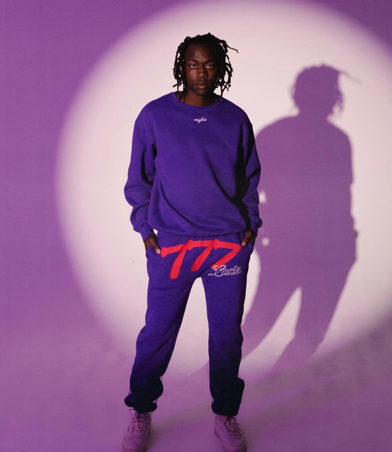 777 Luck Sweatpants Purple