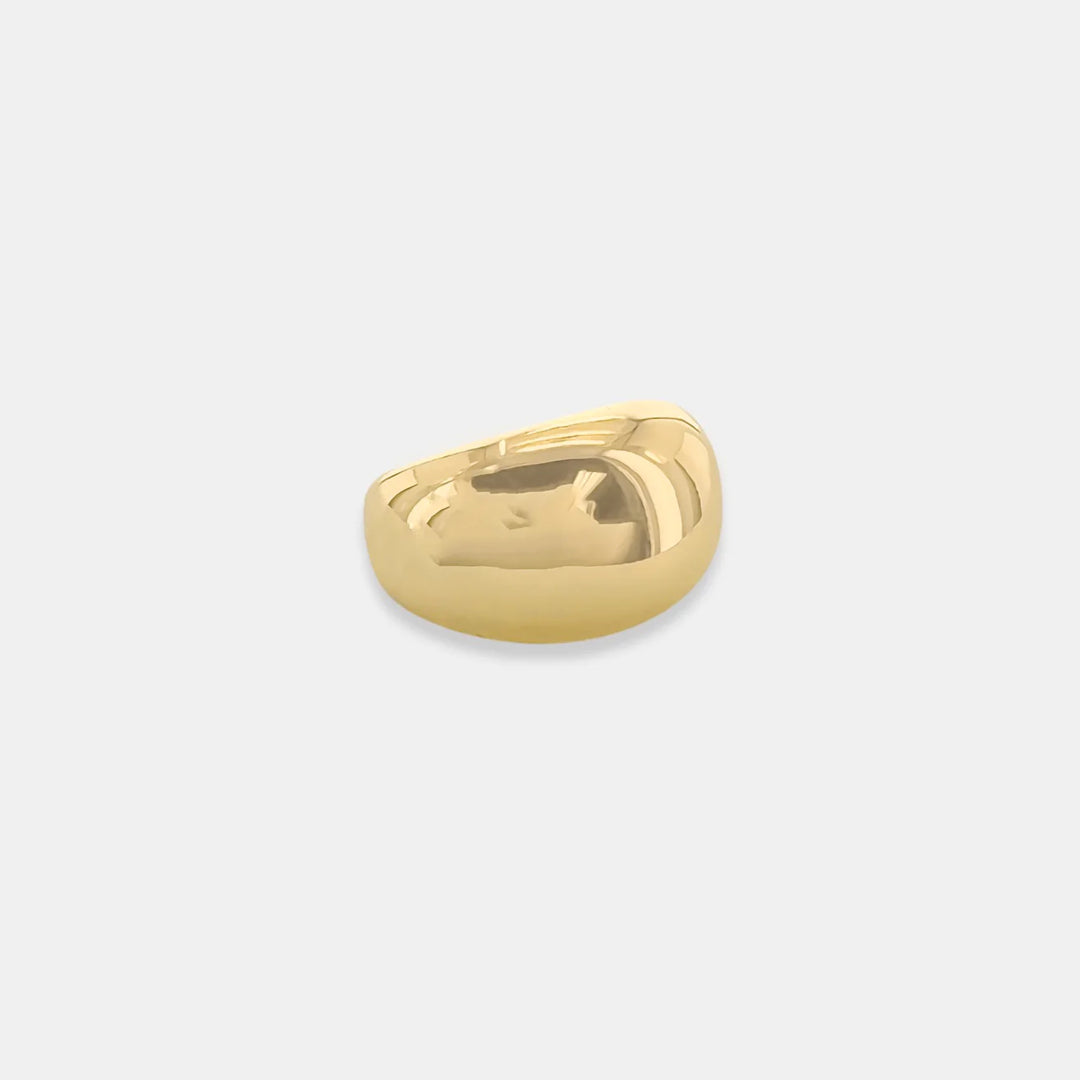 Minimalist Dome Ring, Gold