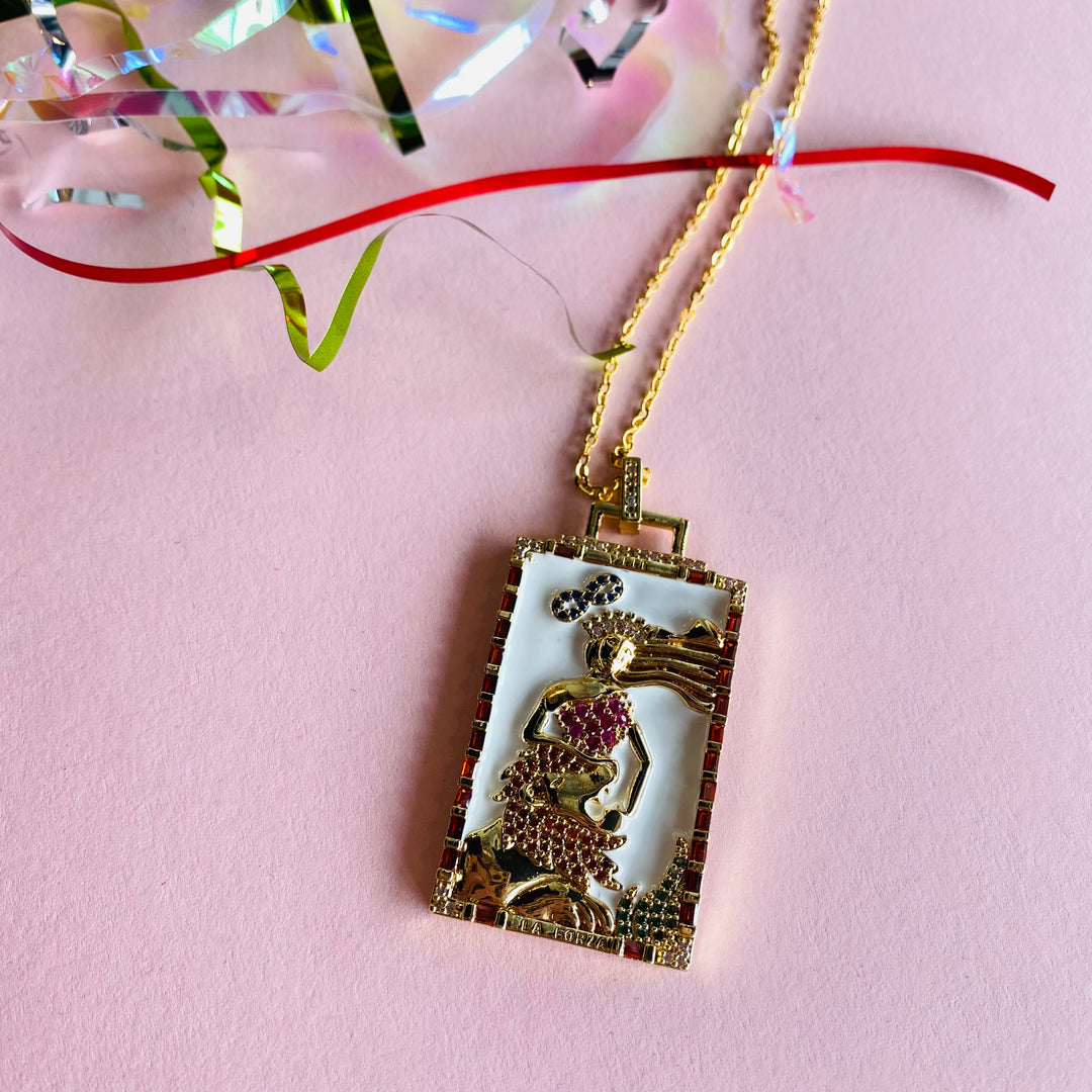 Tarot Card Pendant Necklace, Goddess